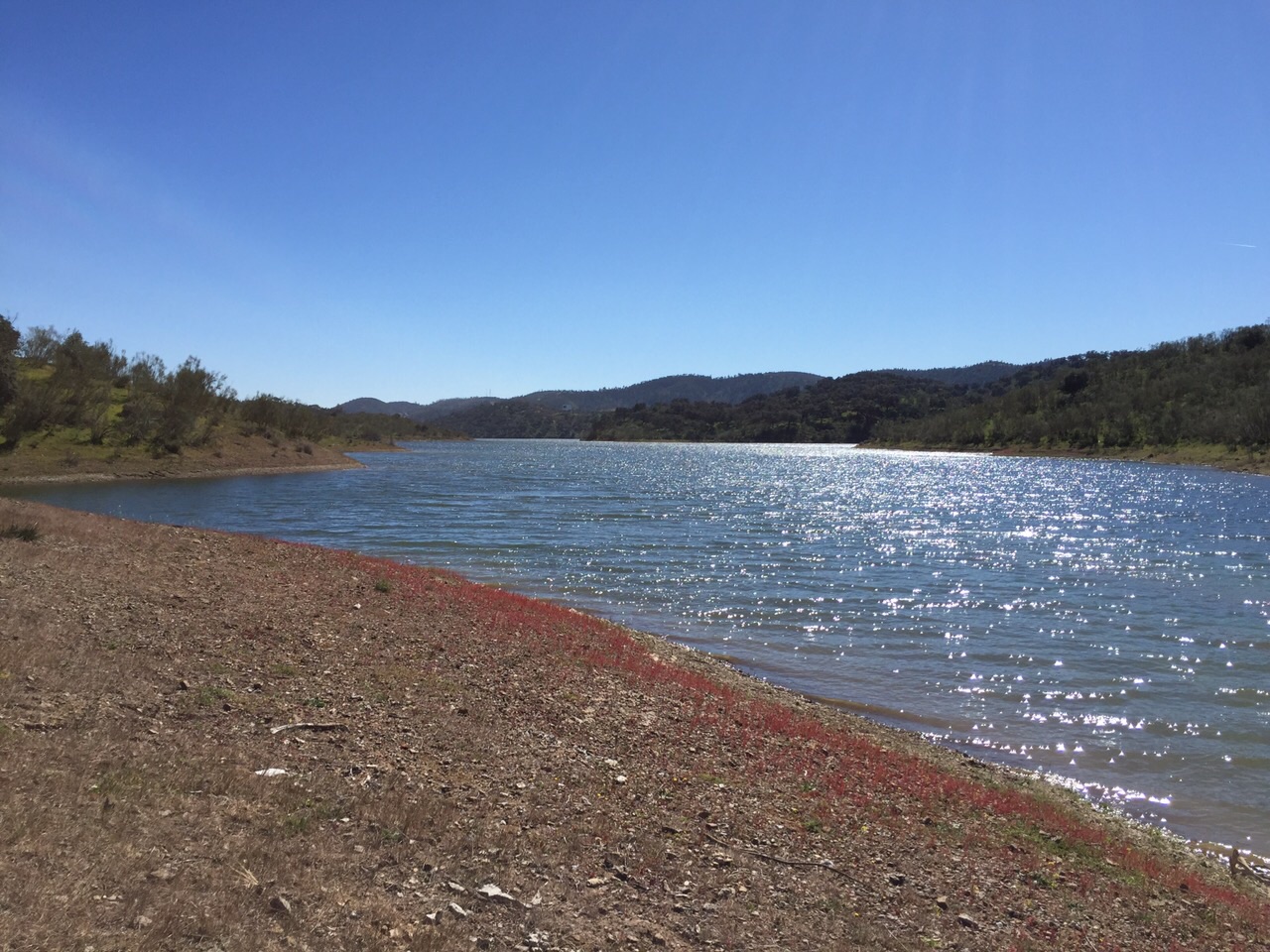 Embalse de La Minilla, en la Sierra Norte de Sevilla, uno de los seis embalses que abastecen de agua a la ciudad